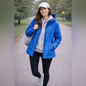 Columbia Blue Plaid Jacket